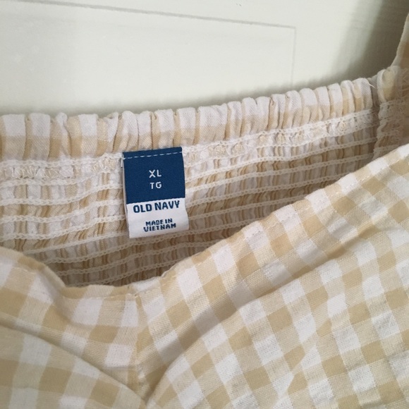 Old Navy Puff Sleeve Empire Waist Waffle Blouse - Picture 2 of 5